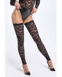 Bas en dentelle autofixants F327, lingerie par Noir HandMade