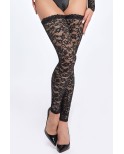 Bas en dentelle autofixants F327, lingerie par Noir HandMade