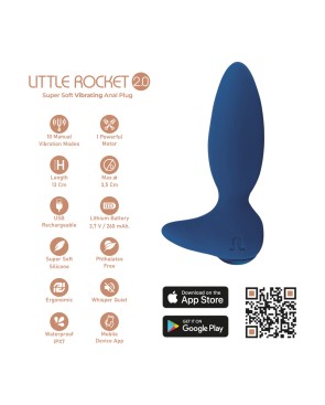 Plug vibrant Little Rocket II connecté - Adrien Lastic
