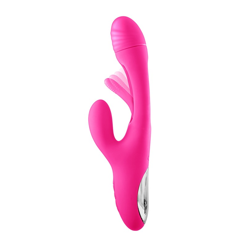 Vibromasseur Rabbit avec tapotement - Point G Vagin et Clitoris Felicity par YOBA