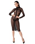 Robe mi-longue Ecstasy F347 en tulle, lingerie par Noir HandMade