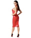Robe mi-longue Orgia F354 wetlook, lingerie par Noir HandMade