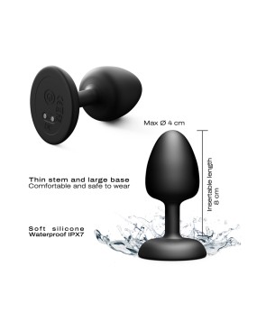 Plug anal vibrant télécommandé Geisha Plug Infinite L - par Dorcel