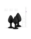 Kit entrainement 3 Butt plugs noir - par Easy Toys Kit entrainement 3 Butt plugs noir - par Easy Toys