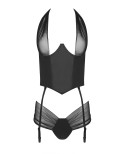 Guêpière Kesmina faux cuir - lingerie par Passion