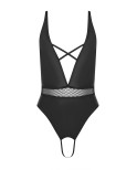 Body ouvert noir Kristeen - lingerie par Passion