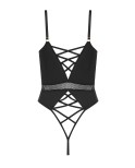 Body ouvert noir Kristeen - lingerie par Passion