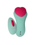 Stimulateur télécommandé de culotte HeartGem vert - par FairyGasm