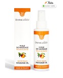 Huile de massage gourmande BIO pêche blanche Hydratant et Comestible 100ml par Divinextases