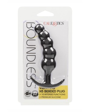 Plug anal Vibrant avec 5 perles - Calexotics