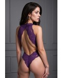 Body violet 4 bandes Velmore - lingerie par Passion