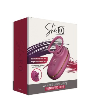 Pompe clitoridienne avec léchage et vibrations - She.E.O