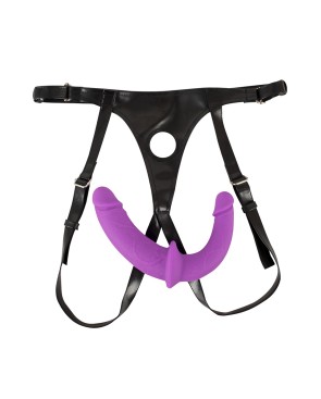Double Strap-On ultra doux 32 cm, Gode Ceinture - par Sweet Smile