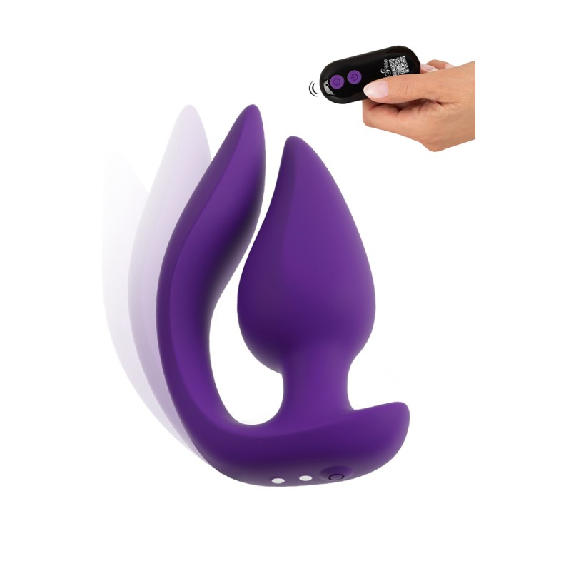 Plug et stimulateur externe vibrant 2 en 1 Stimulation anale ou vaginale, vulve et clitoris ou périnée - par Sweet Smile Plug et stimulateur externe vibrant 2 en 1 Stimulation anale ou vaginale, vulve et clitoris ou périnée - par Sweet Smile