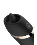 Stimulateur Clitoris 2 en 1 avec langue vibrante - par Rosy Gold