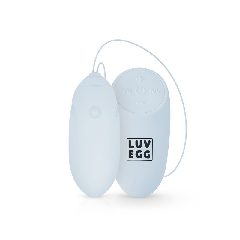 Oeuf vibrant télécommandé bleu - Ultra silencieux - par LUV EGG