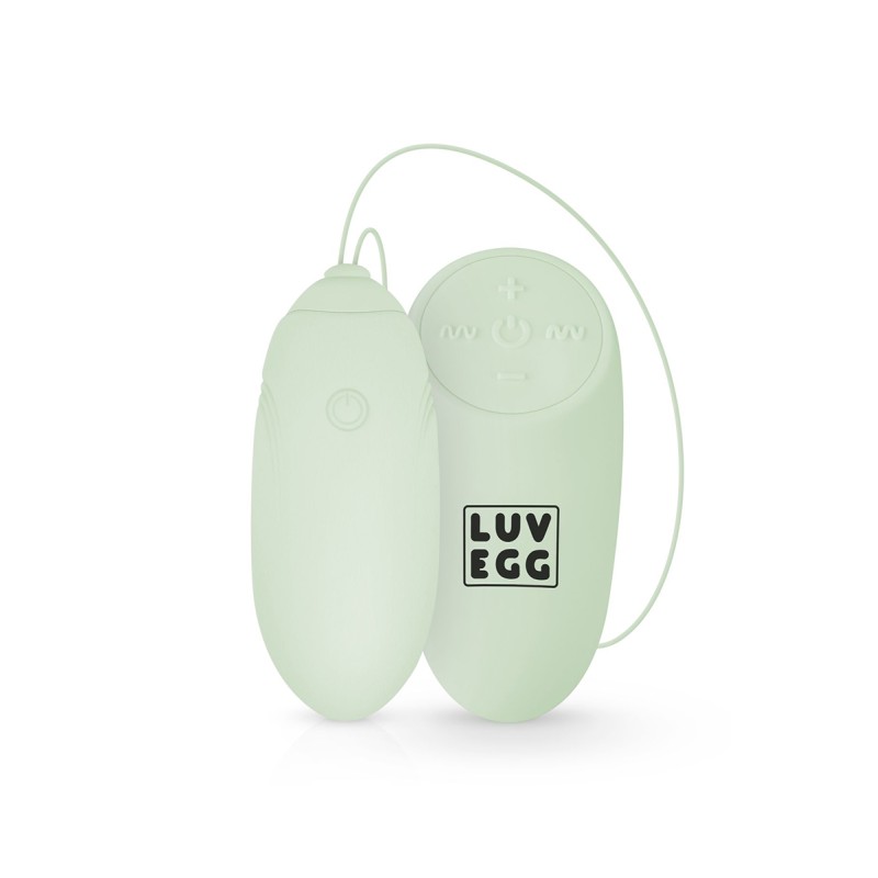 Oeuf vibrant télécommandé vert - Ultra silencieux - par LUV EGG