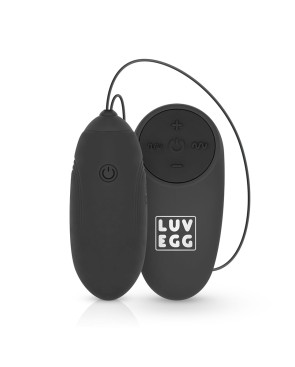Oeuf vibrant télécommandé noir - LUV EGG