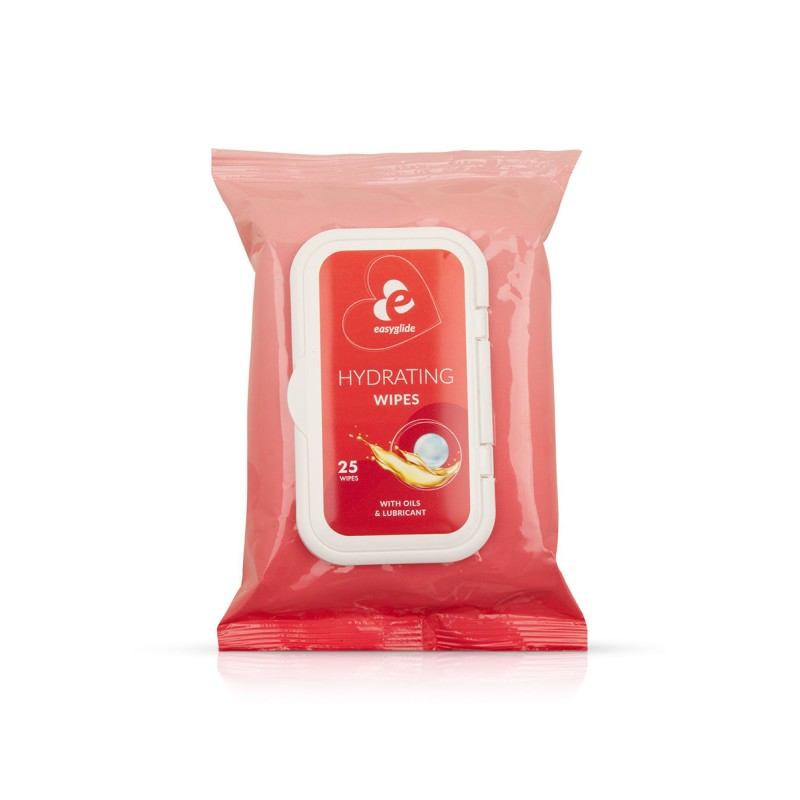 25 lingettes hydratantes avec lubrifiant et huiles - par EasyGlide