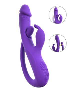 Vibro Rabbit avec tickler flexible - Sweet Smile