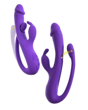 Vibro Rabbit avec tickler flexible - Sweet Smile