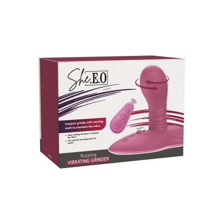 Stimulateur vibromasseur Grinder rotatif double moteur - par She.E.O