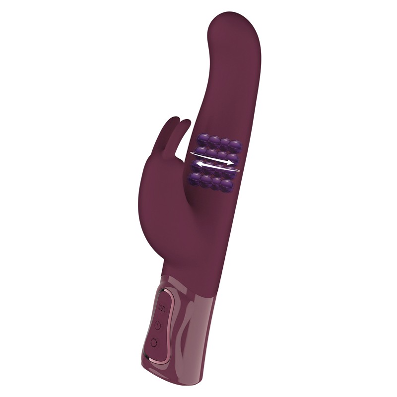 Vibromasseur intime Rabbit rotatif triple stimulation XXL - par She.E.O Vibromasseur intime Rabbit rotatif triple stimulation XXL - par She.E.O