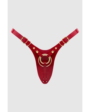 Harnais Fabulous rouge vernis - Strap On Me