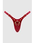 Harnais pour Gode Fabulous Simili Cuir Rouge vernis - par Strap On Me