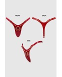 Harnais pour Gode Fabulous Simili Cuir Rouge vernis - par Strap On Me