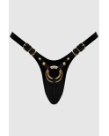 Harnais pour Gode Fabulous Simili Cuir noir vernis - par Strap On Me