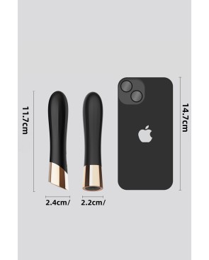 Mini vibro rechargeable en silicone Luxstick - DIK