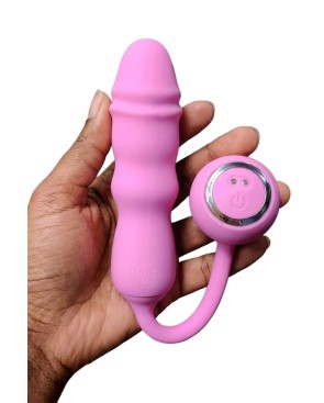 Mini vibro va-et-vient télécommandé - Good Vibes Only
