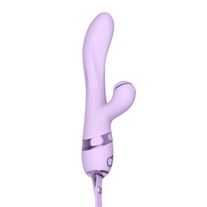 Vibromasseur Rabbit 3 en 1 Purple Sucker - par DIK Vibromasseur Rabbit 3 en 1 Purple Sucker - par DIK