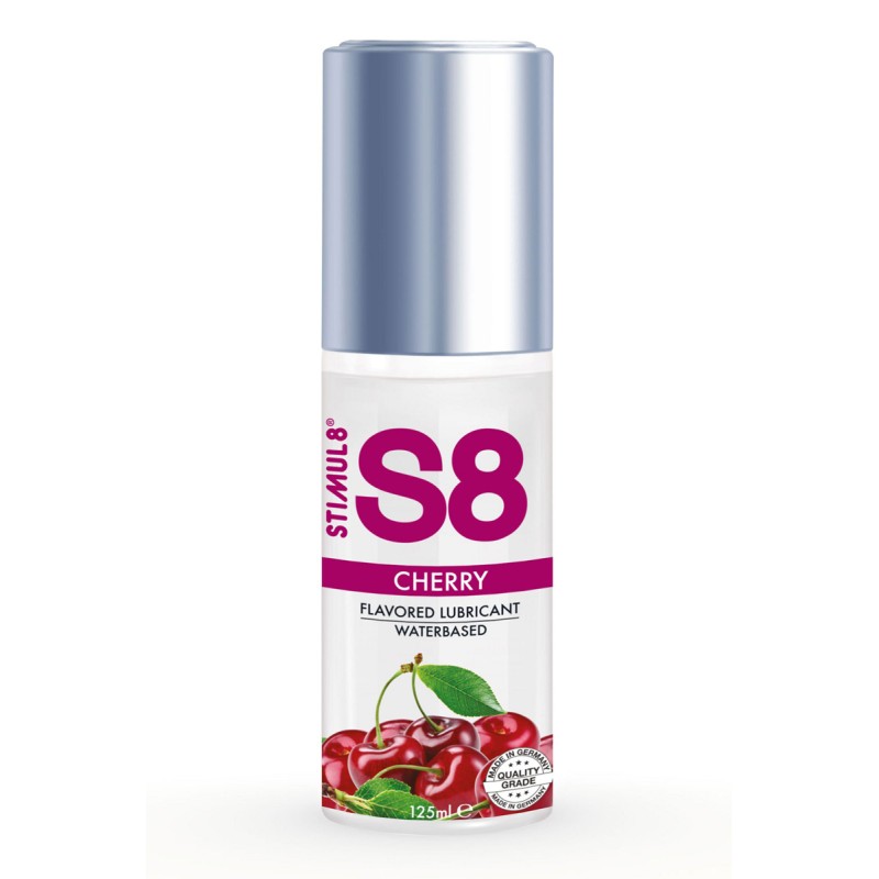 Lubrifiant à base d'eau parfumé cerise 125ml - par S8 Lubrifiant à base d'eau parfumé cerise 125ml - par S8