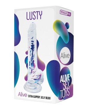 Gode ventouse jelly Lusty - par Alive