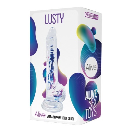 Gode ventouse jelly Lusty - par Alive
