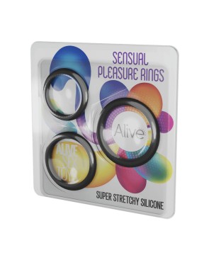 Kit 3 cockrings Sensual Pleasure Rings - Alive